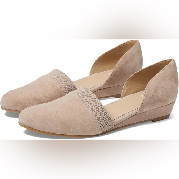 Eileen Fisher Ida O’Dorsay Suede Wedges 9.5 - Picture 1 of 6